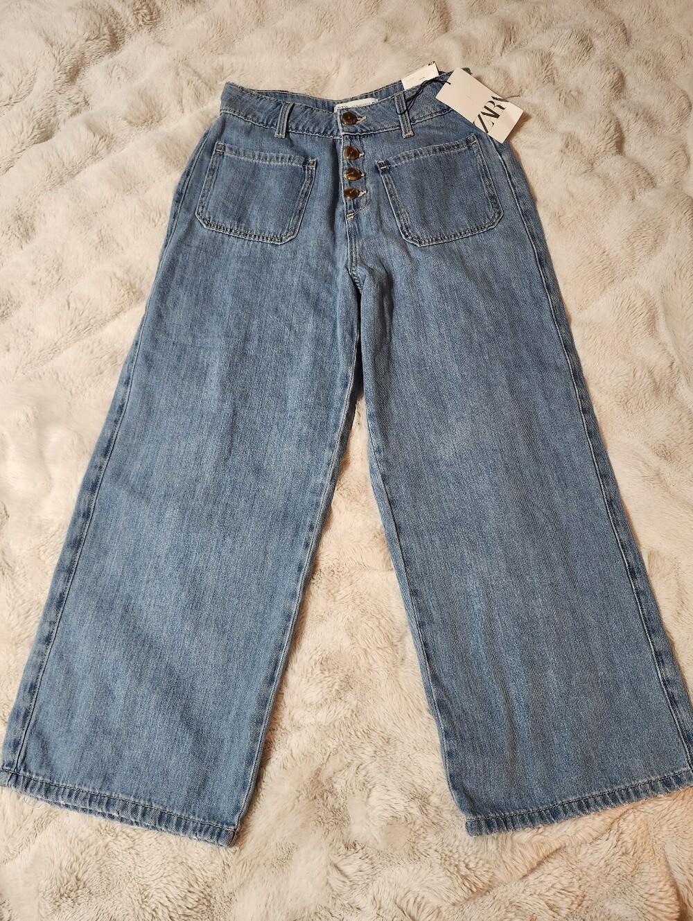 NWT Zara CULOTTE jeans Size 6